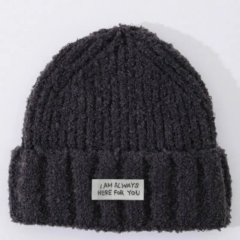 Factory Custom logo Women Soft Cozy Cap Winter Mohair Beanie Hat Warm Knit Stretchy Skull Cap