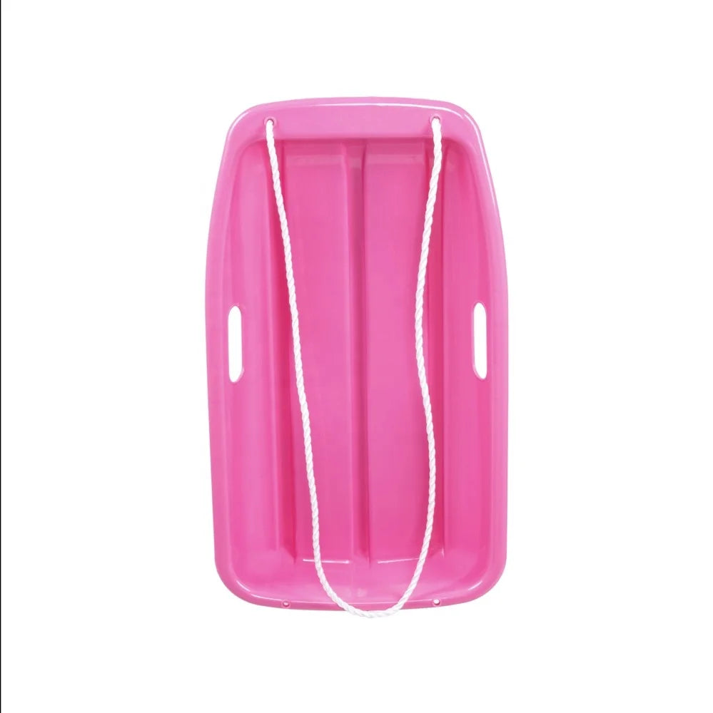 Wholesale Kids PE Plastic Winter Sport Snow Ski Sleds Board with Tow Rope Outdoor Fun Snow Tube