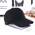 Custom-Made 6-Panel Black Baseball Cap New Polyester Cotton Fabric Sporty Style for Outdoor Sports