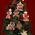 Holiday Home Decoration Unique Christmas Gift Durable Resin Christmas Tree Gingerbread Pendant
