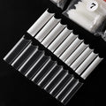 500pcs Type C Water Pipe Nails French Nail Tips Transparent Fake Fingernails High-curvature Bag Nail Patches