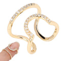 Hot Selling Adjustable Size Women Decoration Tip Fingernail Charm Crown Rings for Girls  Nail Art Decoration