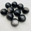 Wholesale Natual Crystals Healing Stone Ball Silver Obsidian Sphere Ball