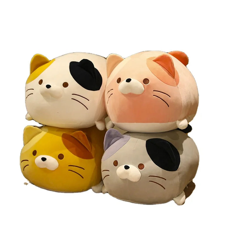 Songshan Toys Customised Kawaii Pillows Peluches Kitty Stuffed Cats Animal Pillow Birthday Gifts Cute Fat Cat Plush Toy