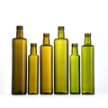 Bulk 250ml 500ml 750ml 1000ml square Shape and Round Shape Marasca Glass Bottle Olive Oil Bottle Manufacture From Eagle Glass