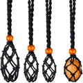 Stone Pendant Necklace Cord Adjustable Handmade Braided Rope Crystal Stone Holder Necklace Cord for DIY Crystals Jewelry