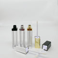 Fancy Cute 5ml 10ml Black pink Led Light clear Lip Gloss Tubes with Wands Gold Silver Lip Gloss Tubes with Mirror