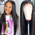 Full Frontal Lace Wigs Human Hair Lace Front Brazilian Natural Hair for Women 34 Inch Bone Straight Human Hair Lace Wig