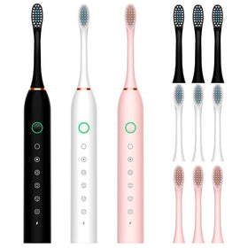 Electric Rechargeable Toothbrushes X3 Tooth Brush Adult 4pcs Soft Bristles 6 Modes Electric Smart Sonic Toothbrush Customize