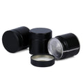Wholesale Printing Design Food Grade Airtight Round Black Matte Tins Custom Coffee Tin Can Tea Metal Tins Container with Lid