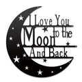 OEM Nordic Style Metal Wall Hanging Ornaments Wall Hanging Moon 3d Laser Cut Metal Custom Wall Arts