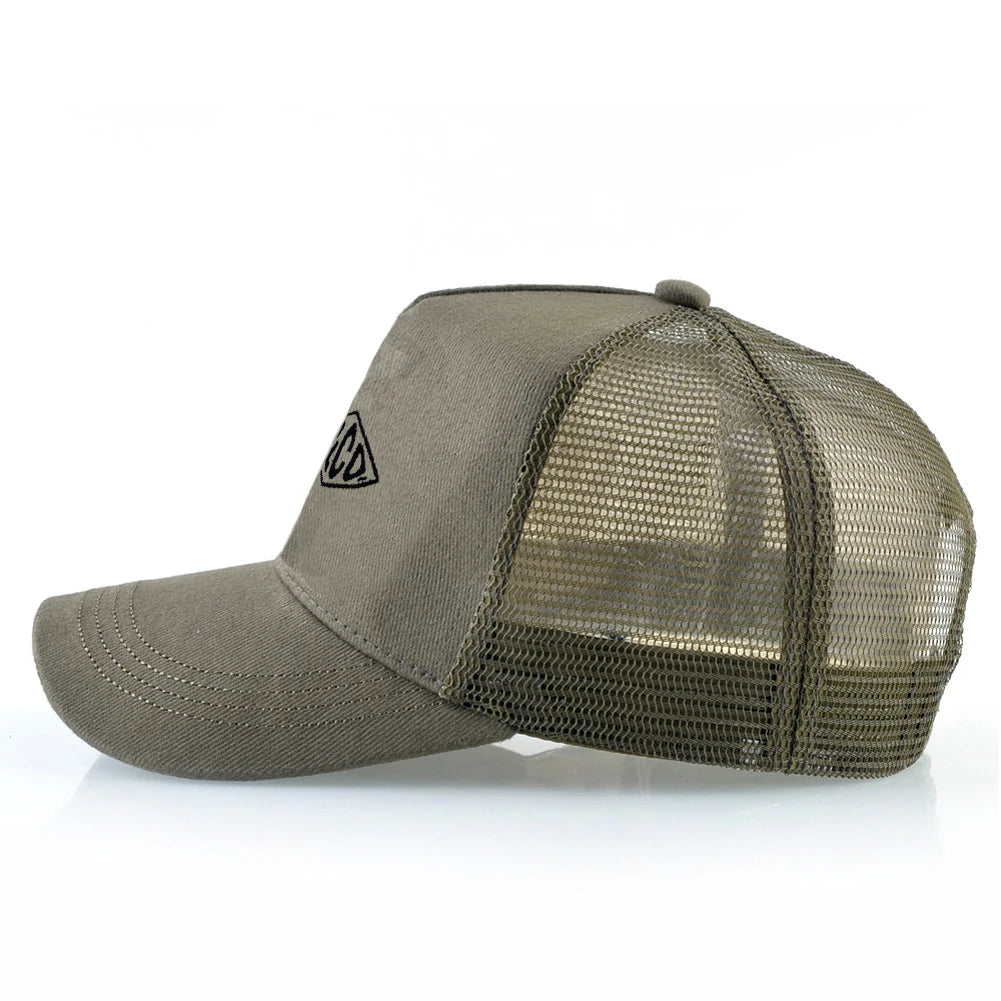 Hot Sale Custom 5 Panel Hat Mesh Trucker Cap With Embroidery logo Adjustable Men Fashion Outdoor Cap