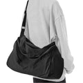 Black Large Women's Mens Waterproof Basketball Volleyball Crossbody Sling Sport Bag with Shoe Compartment