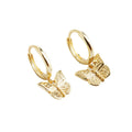 Fashion Earrings Jewelry 925 Sterling Silver Animal butterfly Earrings Luxury Diamond Gold Plated Hoop Earrings for Women