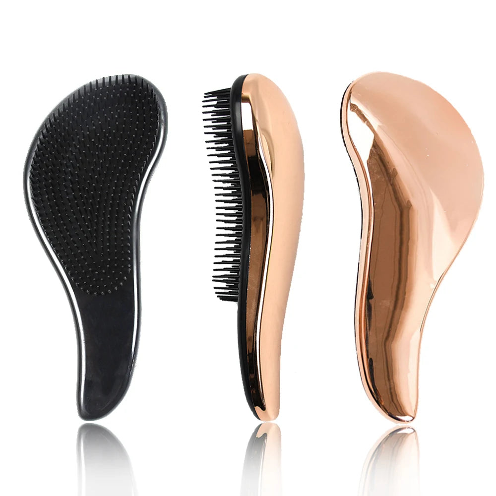Hot Selling  New Design Custom Logo Detangling Plastic Hair Brush for Women Wet Hair Brushes