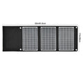 22W Waterproof ETFE Foldable Monocrystalline Solar Panel Camping USB Type-C Fast Charger PD 2A 20% Efficiency 5V/9V/12V