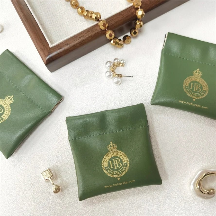 Chuanghua PU Leather Magnetic Bag Jewelry Gift Bag Portable Magnetic Money Bag Can Be Customized Logo
