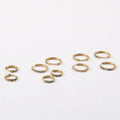 Trendy High Quality PVD 18K Gold Plated Zirconia Half Pave Basic Huggie Earrings Stainless Steel Earrings Wholesale