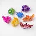 Wholesale Angel Aura Clear Quartz Crystal Cluster Raw Crafts with Natural Electroplating Polished Technique
