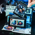 2M/Roll PET Tape Shuttle Galaxy Handbook Cosmic Galaxy Theme Material