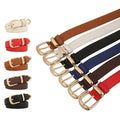 logo Custom PU Leather Sports Sport Strap Adult Woman Adjustable Women's Jeans Dress Waist Belt Uniform Belts Women Belt