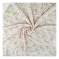 Vintage Pink Floral Print Eco-Friendly Organic Breathable Lightweight Chiffon 100% Polyester Fabric for Women's Girls' Dresses