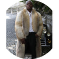Wholesale Price Customized Style Long Length Warm Men Real Fur Coat
