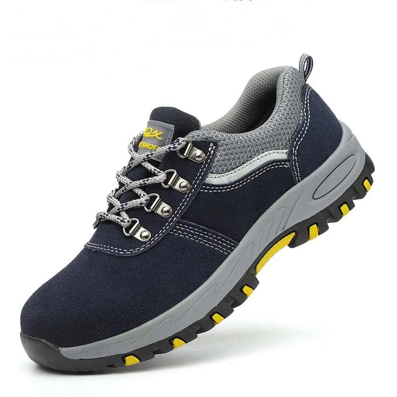 DianSen Steel Toe Shoes OEM Suede Low-top Comfortable Lightweight Anti-smashing Anti-puncture Non-slip Safety Shoes MegaBDM
