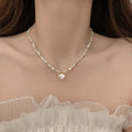 New Arrival Luxury Freshwater Pearl Necklace Fashion Pearl Bracelet Bracelet and Necklace Jewelry Set