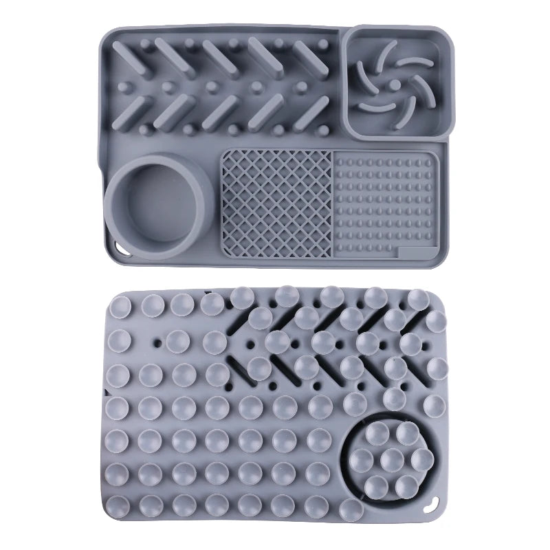 Yun All-In-One Eco-Friendly Dog Bowl Non-Slip Food Water Slow Feeder Pet Licking Mat Food Grade Silicone for Cats Other Animals