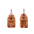 Wholesale Custom Kpop Plush Photocard Holder Capybara Keychain Cute Animal Fluffy Idcard Protector Photo Album Plush Card Holder