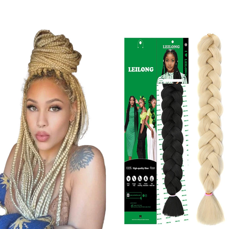Free Sample 82inch 165g Braids Extensions Jumbo Braids Synthetic Hair Synthetic Crochet Hair Afro Box Braiding