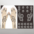 Five & Ten GMPC/Sedex/ISO/EUDR DIY Reusable Henna Temporary Tattoo Stencil Flower Body Art Fake Tattoo Stickers Templates