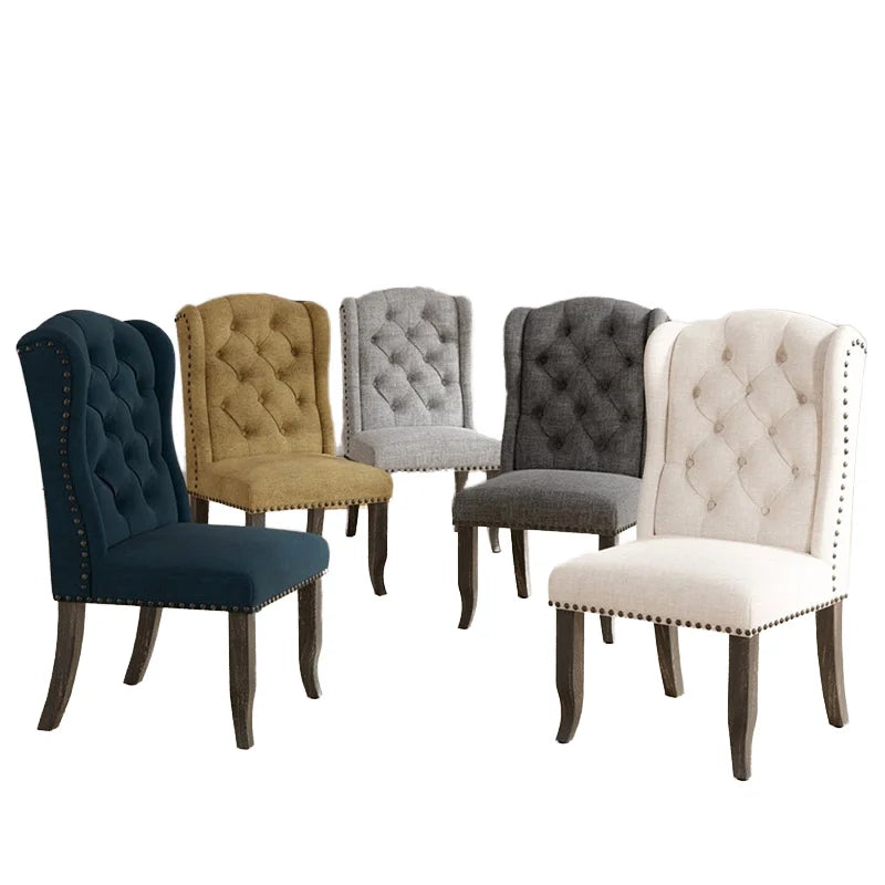 American Style Dining Room Chair Set Customizable Modern Fabric Restaurant and Hotel Chairs