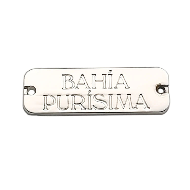 Factory Price Engraved Metal Name Tags Custom Brand Logo Metal Plated Labels for Clothing Garment