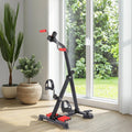Home Use Durable Mini Pedal Exercise Bike ABS+Metal Construction Portable Folding Leg Training Rehabilitation for Elderly Black