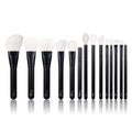 Gracedo Fast Delivery White Hair Professional Black Luxury Cool Makeup Brushes Set
