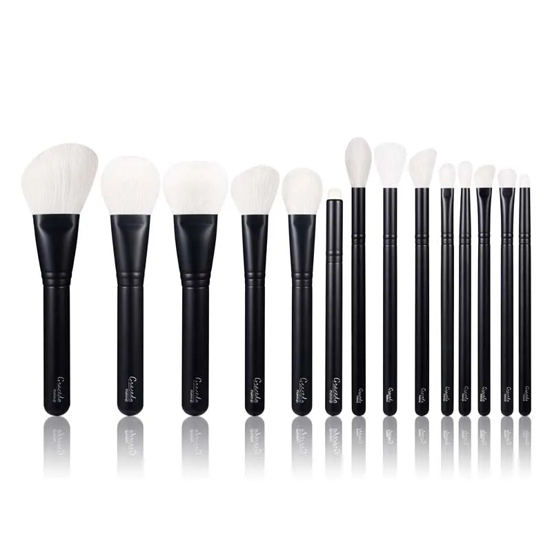 Gracedo Fast Delivery White Hair Professional Black Luxury Cool Makeup Brushes Set