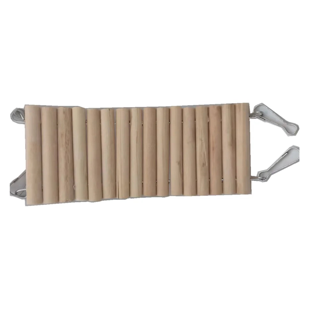 Eco-Friendly Natural Wood Springboard Jump Perch Toys and Cage Accessories for Hamsters Squirrels Dragons Cats Birds