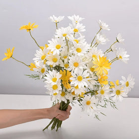 YOPIN 240 Artificial Flower Cloth Gerbera 5 Branch Artificial Daisy Flowers Stem Daisies Gerbera Flower