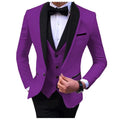 ODM MOQ One Piece Men Suits 3 Pieces Purple Wedding Party blazer Men Office Suit for Man