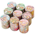 Wholesale Transparent Bronzing PET Hand Account Tape Cute Girl Design Account Office Adhesive Tape