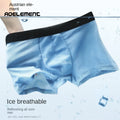 Uxyk-Men's Summer Breathable Ice Silk Polyester Boxer & Briefs Shorts New Wholesale Mid-Rise Man Underwear Pants