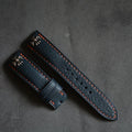 Luxury Italian Leather Watch Bands-Padded Vintage Design-Choice Colors (Green/Blue)-18mm-24mm Sizes-for IWatch 40/44mm-Custom