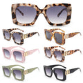 2024 2023 Luxury Designer Sunglasses for Ladies UV400 Rectangular Retro Shades with Custom Logo