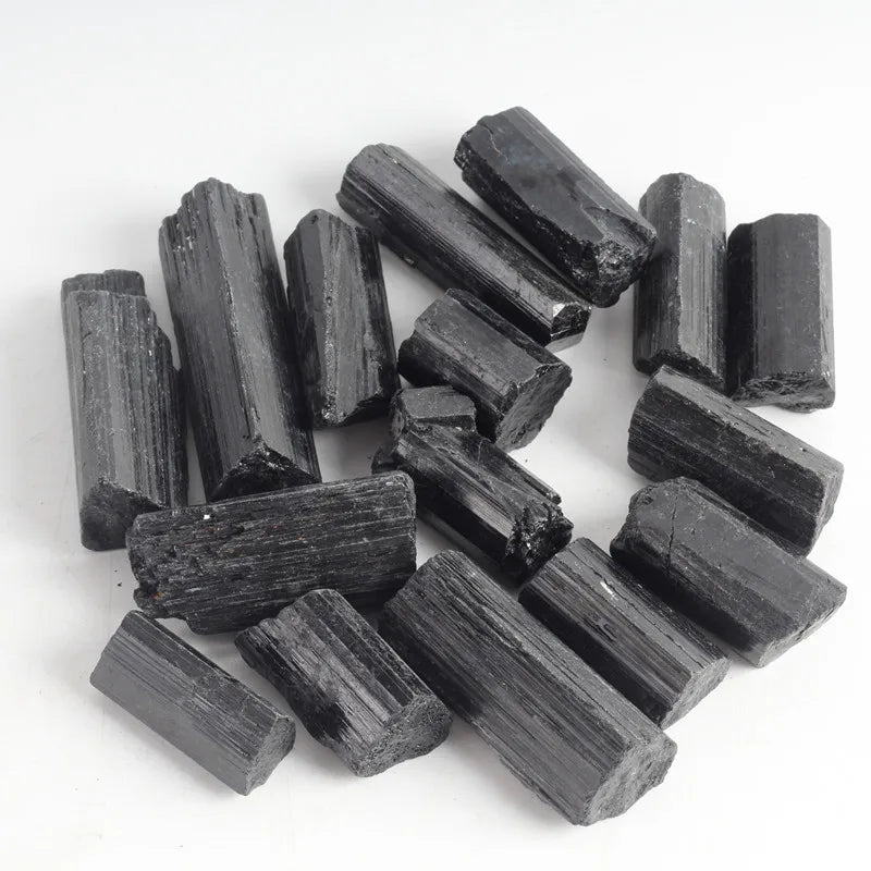 Wholesale Natural Rough Crystal Raw Black Tourmaline Tumbled Stone Mineral Specimen Raw Crystals Craft for Chakra Healing