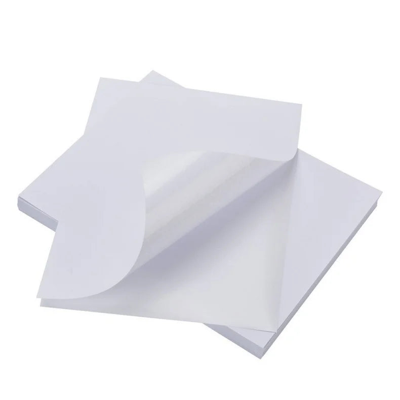 Premium Printable Matte White Waterproof Vinyl Adhesive Inkjet Printer Sticker Paper Custom Die Cut Shape Cosmetic Packaging A4