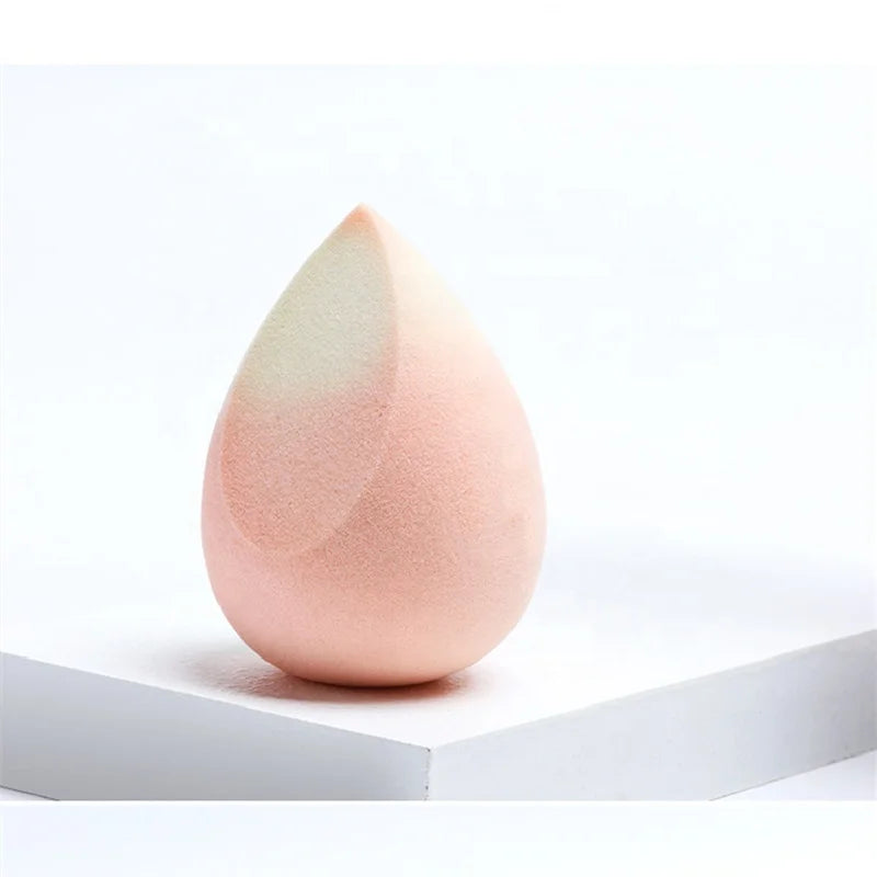 Custom Logo Thermochromic Pink Makeup Sponge Latex Free Soft Face Cosmetic Puffs Powder Liquid Facial Makeup Sponge Blender