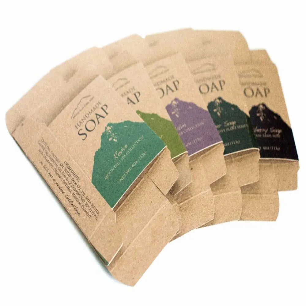 Customized Recycled Biodegradable Brown Kraft Paper Soap Packaging Box Cardboard Boxes for Soap
