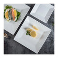 Ceramic White Square Dinner Plates Luxury Porcelain Bone China Square Plates Wedding Home Office Restaurant Plate Dish